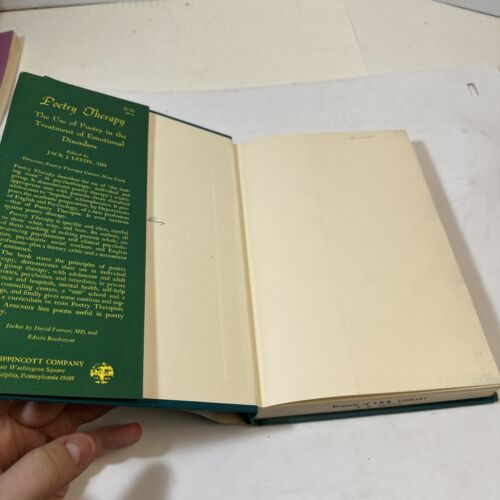 Poetry Therapy by Jack J. Leedy 1969 Hardcover – Vintage Psychotherapy Book - Picture 2 of 15