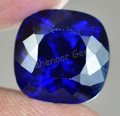 D' Block Natural Tanzanite 8.90 Ct Blue Cushion Cut Certified Loose Gemstone