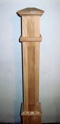 BOX NEWEL POST 6"X6" RECESSED PANEL MISSION STYLE; 10% OFF ...