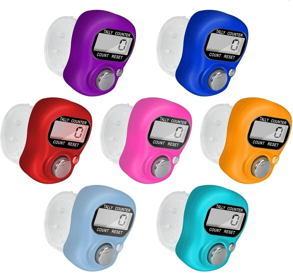 3 x Handzähler | Fingerzähler | Schrittzähler | Zähler digitaler Counter Klicker - Bild 2 von 4