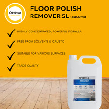 5 LITRE Floor Polish Stain & Wax Remover  Stripper  Trade Pro Hard Wood prep