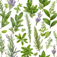 Digital Image Picture Photo Wallpaper Background Fresh Mediterranean herbs #7