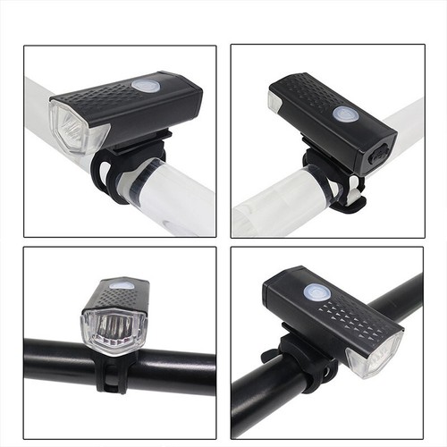Kit Luci Bicicletta Ricaricabile USB e Impermeabile Avanti e Dietro - Foto 7 di 9