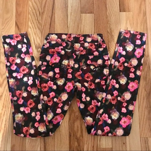 JUSTICE | Floral Super Skinny Jeans 10S - Picture 5 of 5
