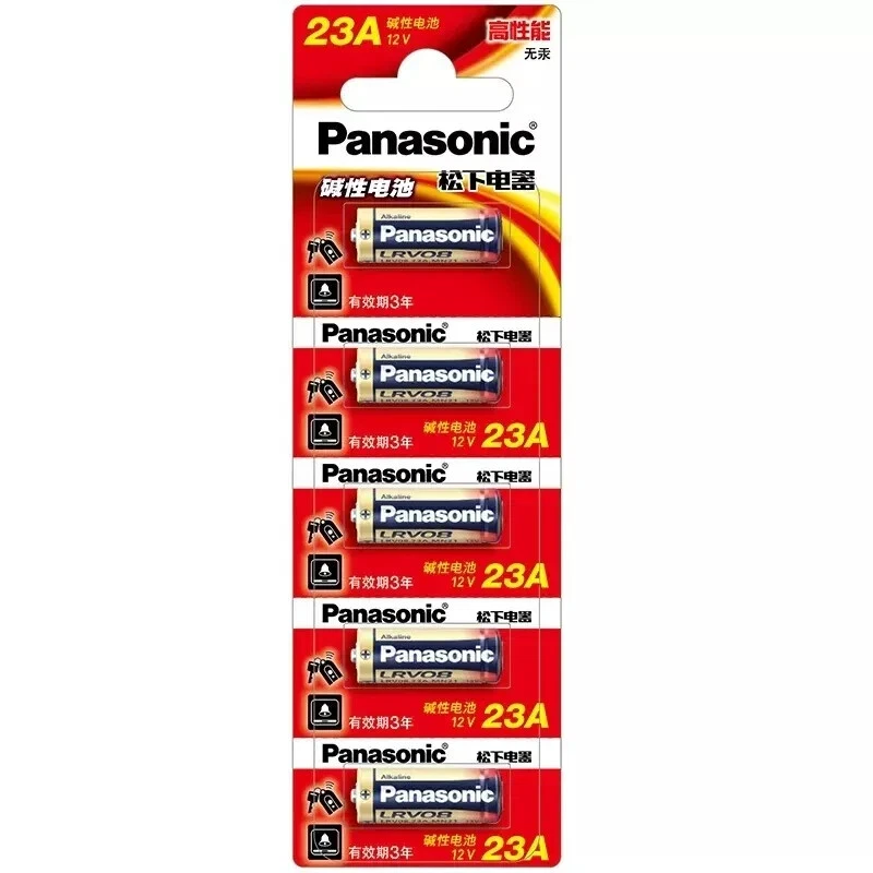 Panasonic 23A 23AE MN21 23 A23 23GA 12V Remote Control Alkaline Battery GENUINE - Image 4 of 4