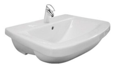 KOHLER PANACHE 17158W-00 HALBEINGELASSEN 1. 560x465 560mm 1 HAHNLOCH WASCHBECKEN WEISS