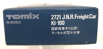 2721 / TOMIX 1:160 WAGON J.N.R. CHASSE NEIGE FREIGHT CAR K1-100