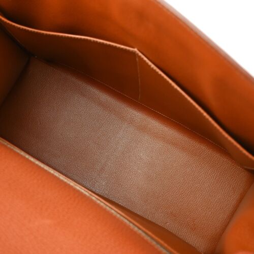 Hermes Brown Vache Liegee Kelly 35 Sellier 2way Handbag □K 34 XX91931 - Picture 8 of 10