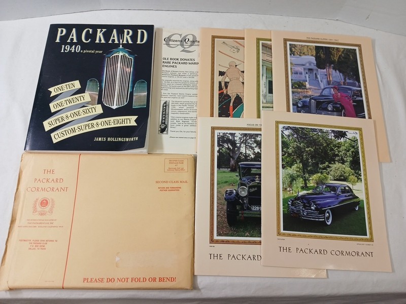 Packard Book & Magazine Lot Packard Club Packard Cormorant Classic Automobile
