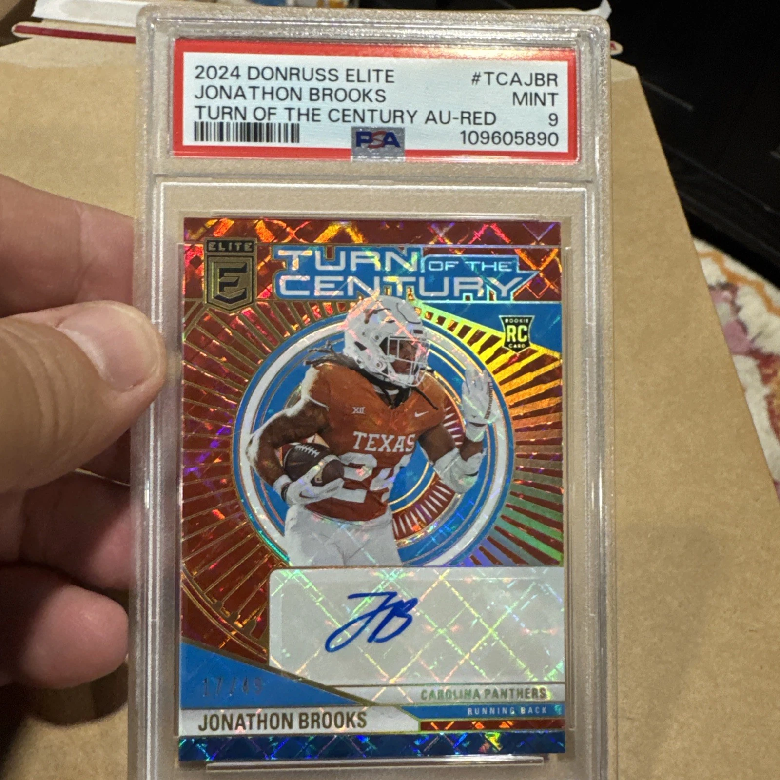 Jonathon Brooks Panini Donruss Elite Turn of the Century Autographs #TCAJBR Red