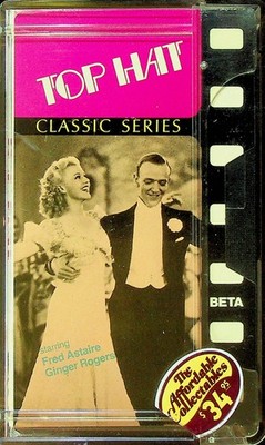 Top Hat - Classic Series - Fred & Ginger -  Beta #R-929 - VidAmerica - Preowned