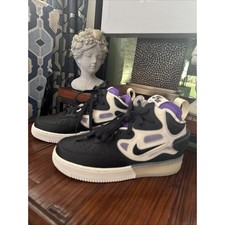 New Nike Air Force 1 React Mid Off Noir Black Action Grape Size 18 Rare Decor Nike Air Force 1 React Mid Off Noir Action Grape for Sale  main image 2