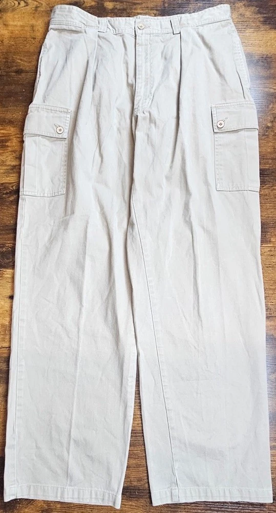 POLO RALPH LAUREN Tarpoon Pant Beige Cargo Camp Hiking Pants 36x32