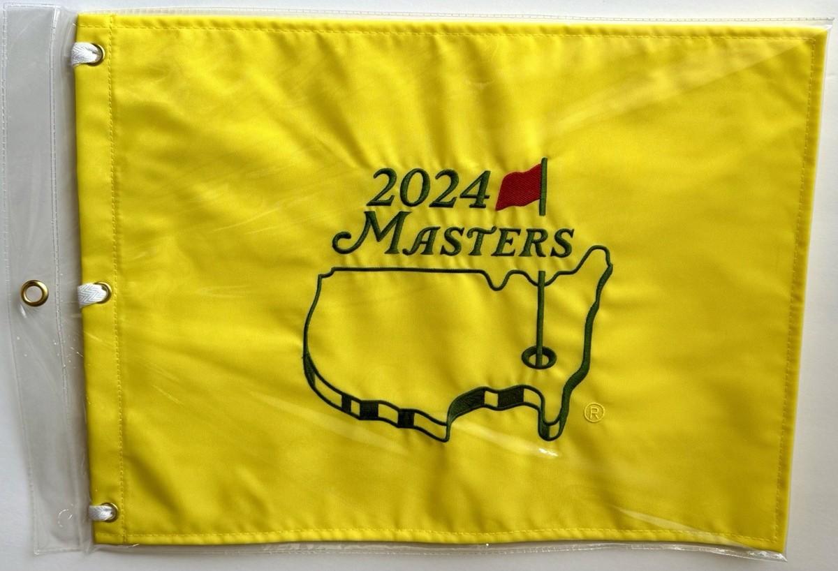 2024年 マスターズ ゴルフ　フラッグ 2024 Masters Flag Augusta National golf pin flag embroidered