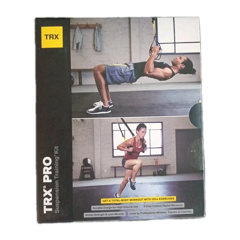 TRX PRO Suspension Training Kit 100+ Workout Total Body System SEALED See Pics