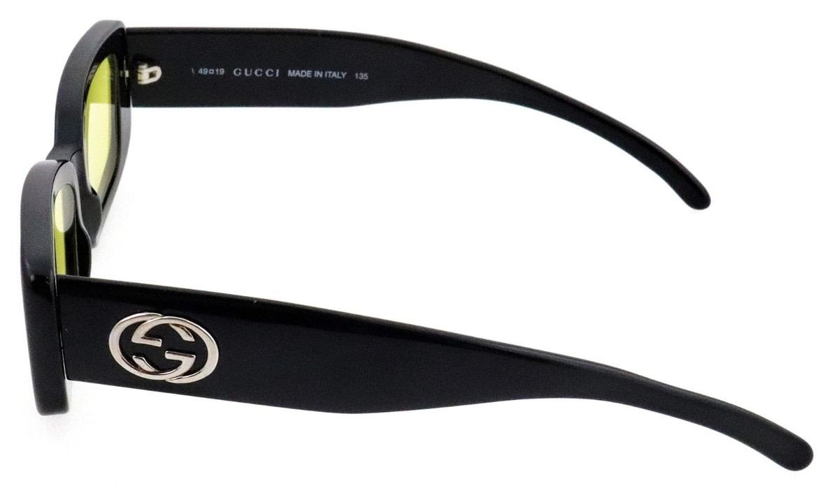 Vintage GUCCI GG2409/S 807 49mm Black Silver GG Sunglasses Italy