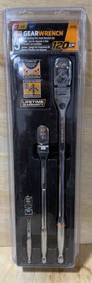 Gearwrench 3pc 120XP Locking Flex Thin Head Long Handle Ratchet