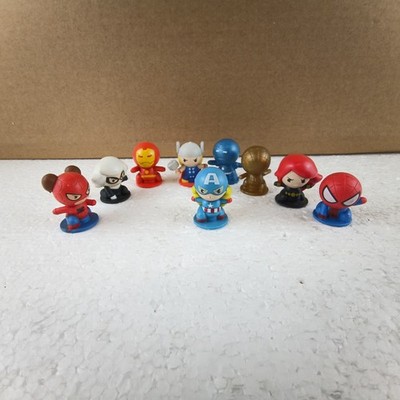 Marvel Mini PVC Figures Lot Spider-Man Avengers Chibi Style 4cm Loose Toys