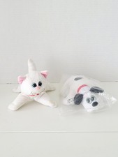 1980s Tonka Pound Puppy NIP Black Spot-Purrries Pur-r-ries White Cat 7in VTG Set