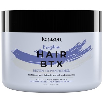 KERAZON Brazilian Hair BTX Smoothing Treatment Volume Control Hair Mask 8oz