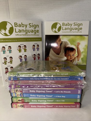 Ms Rachel Baby Signing Time 4 DVDs, 4 CDs, 4 Board Books Reference And Teaching