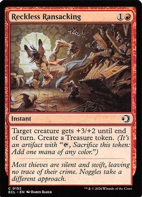 Reckless Ransacking 152 Lorwyn Eclipsed Magic the Gathering