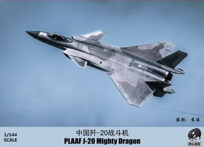 Warhead WSA144020 1/144 Chinese PLAAF J-20 Mighty Dragon Assembly Model Kit