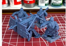 dwarf catapult And Ballista With Crew 28 Or 32 Mm