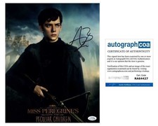 Asa Butterfield Autographed 11x14 Photo Miss Peregrines Home For Peculiar Childr