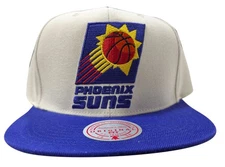 Mitchell & Ness Off Wht/Purple NBA Phoenix Suns Natural XL HWC Snapback - OSFA