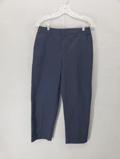 Flynn & O'Hara Pants Boys 14 Husky Navy Blue School Uniform Flat Front Classic