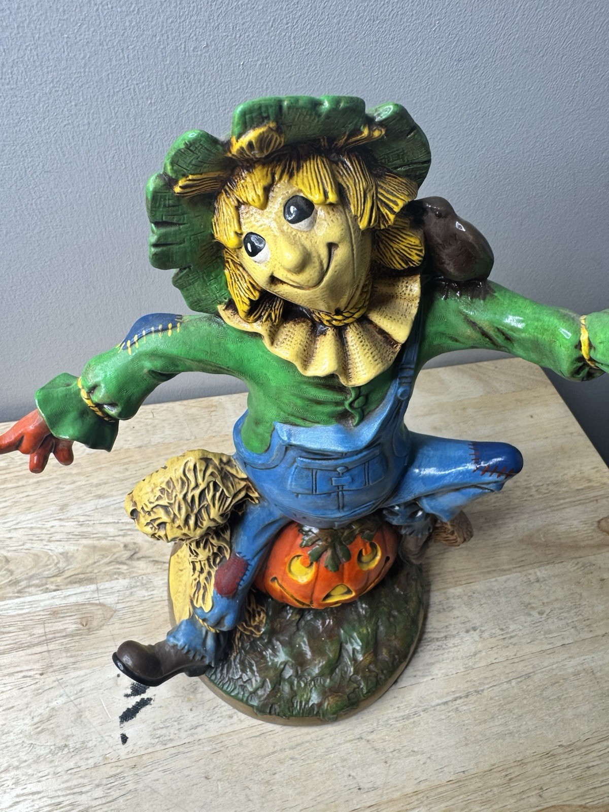 Vintage Byron Molds 1977 Scarecrow On Jack O Lantern