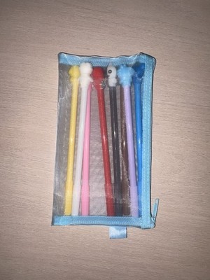 BT21 BTS Gel Pen Set 8pcs   Koya, RJ, Shooky, Chimmy, Tata, Cooky, Mang, Van