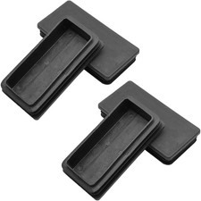 4PCS 2 X 4 Inch 50X100Mm Rectangle Black Plastic Plug End Cap Plastic Rectangle