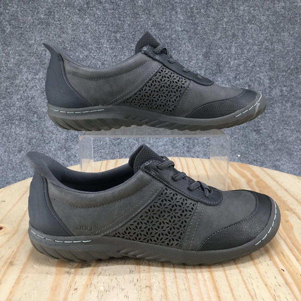 JBU Shoes Womens 9 Veronica Touchless Sneakers Gray Lace Up Low Top Comfort - Image 2 of 4