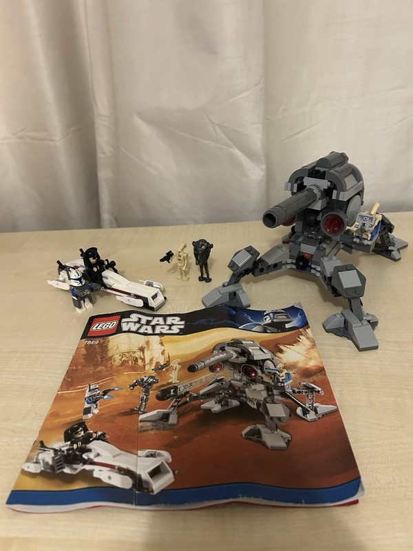 LEGO Star Wars 7869 Battle of Geonosis Cannon Building Kit Instructions All Figs