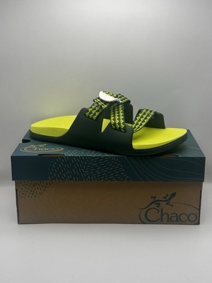Chaco Mens Chillos Slide Public Lands Evergreen Sandals Green Lime Sz 12 M