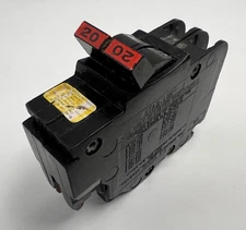 FPE Federal Pacific NC220 2 Pole 20 Amp 240V Red Handle Type NC Circuit Breaker