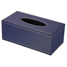 PATIKIL 9.4x4.7x3.7" Tissue Box Cover, PVC Leather Rectangle Waterproof Napki...