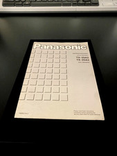 PANASONIC TX-29A3/TX-25A3 (U.K.STANDARD) TELEVISON OPERATING INSTRUCTIONS