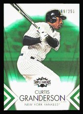 2012 Topps Triple Threads #78 Curtis Granderson /250 Emerald New York Yankees