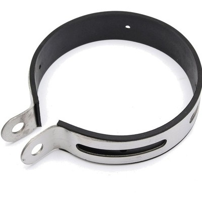 Motorrad Auspuffdämpfer Halterung Edelstahl langlebig Montage 11 cm