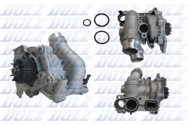 Dolz Wasserpumpe MotorküHlung A244TM Aluminium FüR VW Tiguan VAN Passat CC B6 6-image