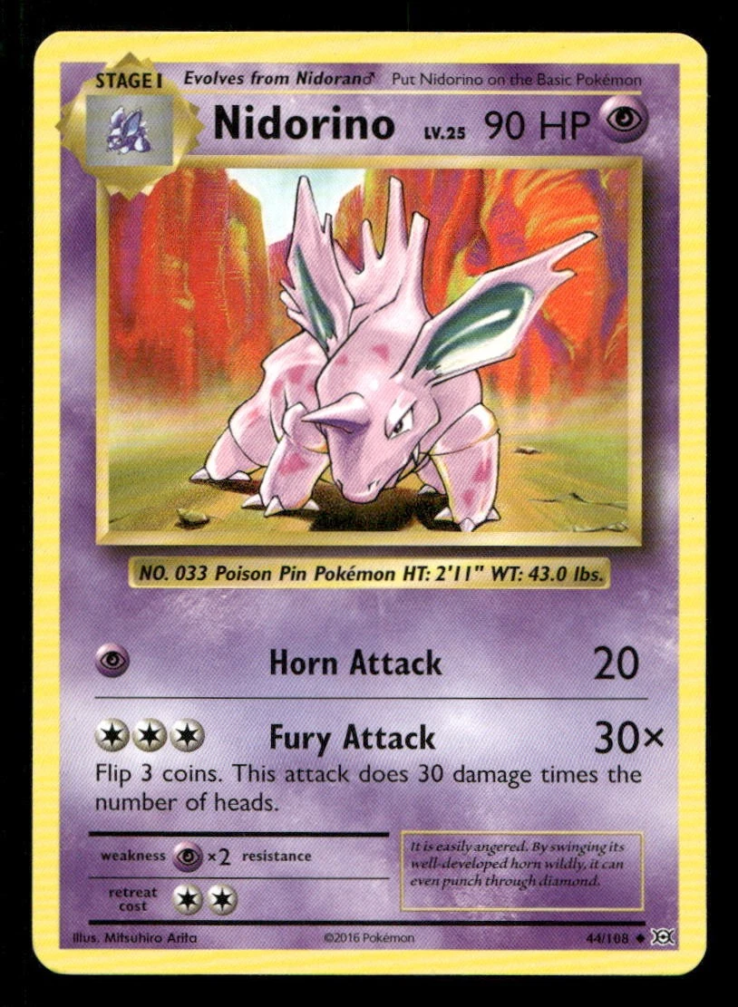 Nidorino Pokemon Card for sale | eBay