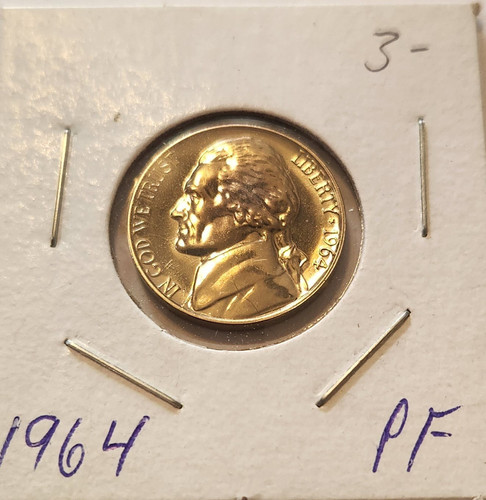 1964 Proof Jefferson Nickel Uncirculated US Mint