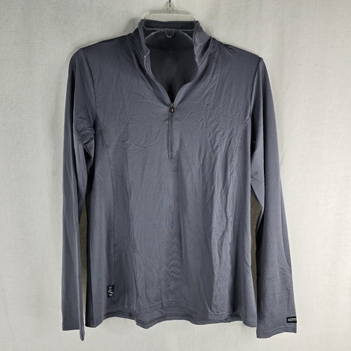 Chemise Manches Longues Kerrits Active Ice Fil Lite – Gris Moyen – Protection Solaire – état Neuf