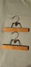 Vintage Sears Wooden Pants Hangers Lot of 2    9 Inches