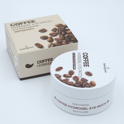 Korean Beauugreen Coffee Hydrogel Eye Patch for Skin Elasticity - 60pcs