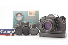  Near MINT  Canon A-1 35mm Film Camera Winder New FD 50mm F1.4 Lens From JAPAN