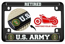 [Officially Licensed Product] - Motorcycle Metal License Plate Frame with U.S...